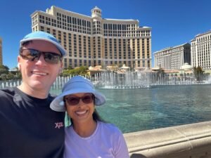 Dr. Ramona Ramdath travelling with her husband with Menireres Disease